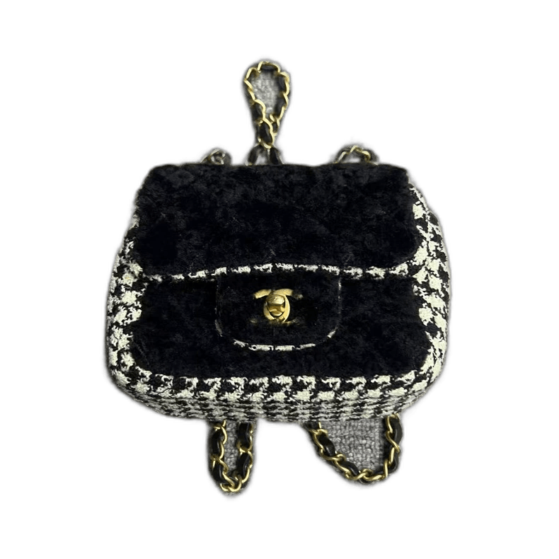 Limited Edition Chanel Checkered Crossbody Bag -2505 in Black, Men's