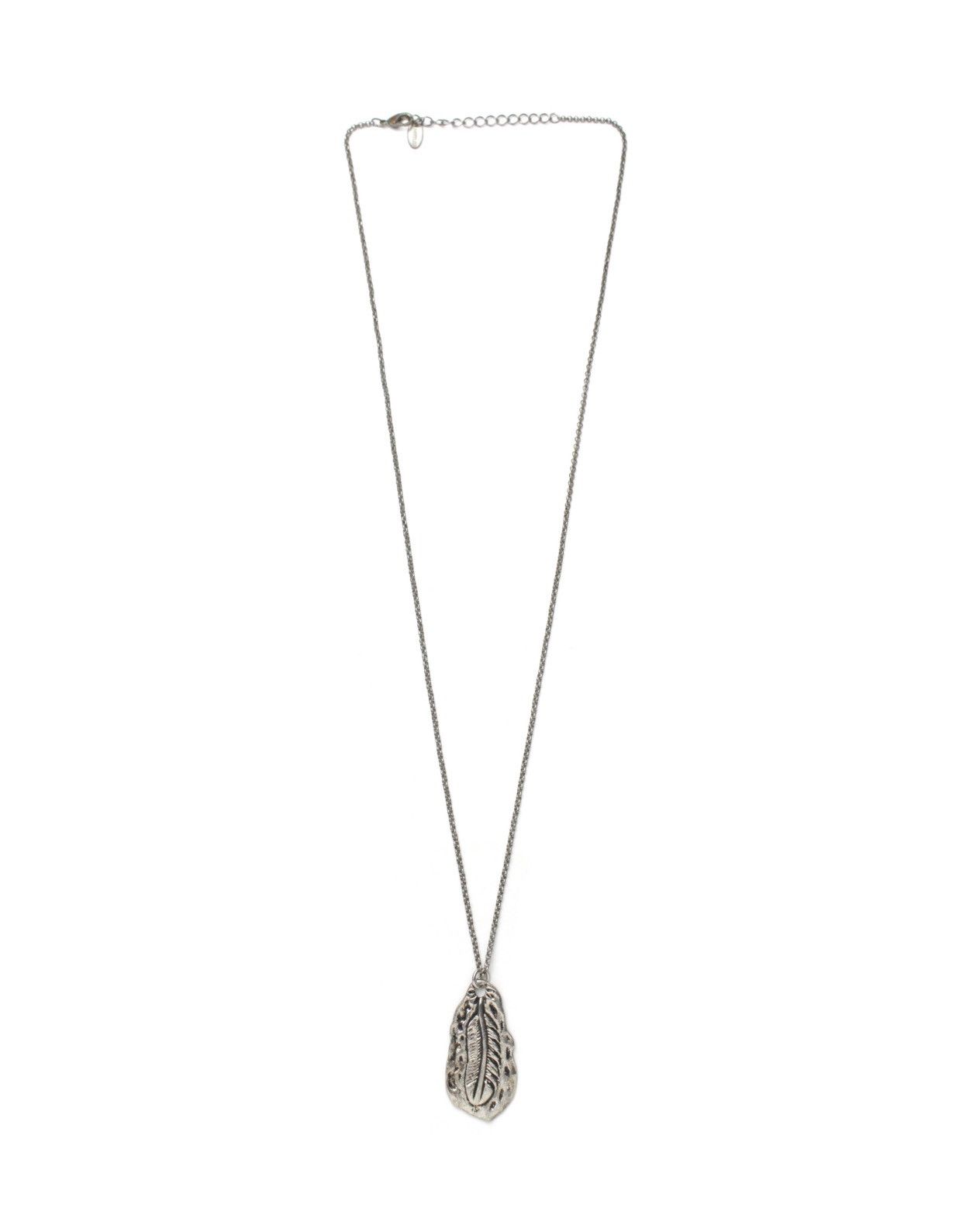 Vintage 2000S UNTITLED JAPAN FEATHER SILVER-PLATED PENDANT NECKLACE Size ONE SIZE - 2 Thumbnail