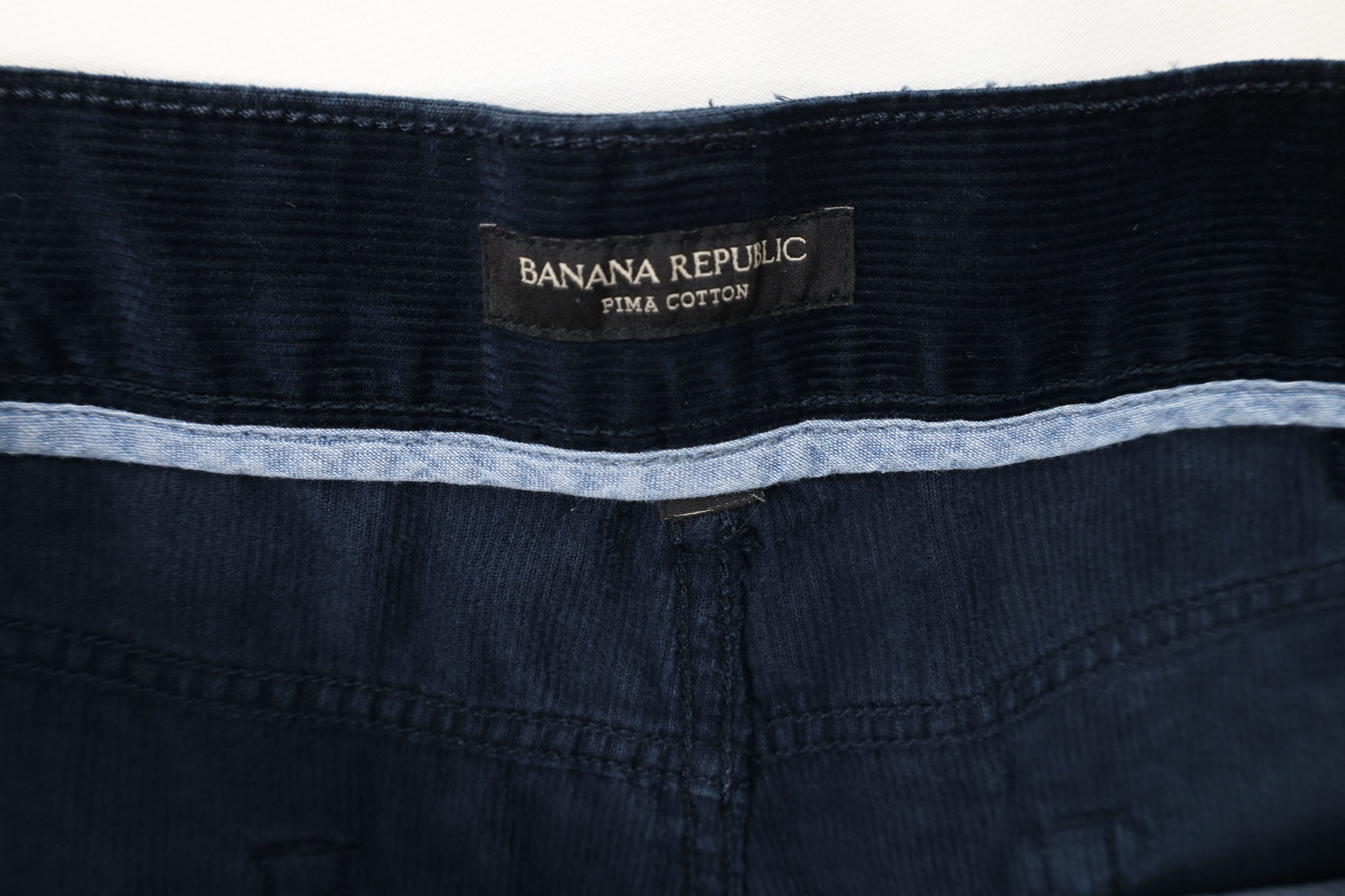 Banana Republic Banana Republic Pima Cotton Wide Leg Corduroy Pants Blue Size US 40 / EU 56 - 10 Thumbnail