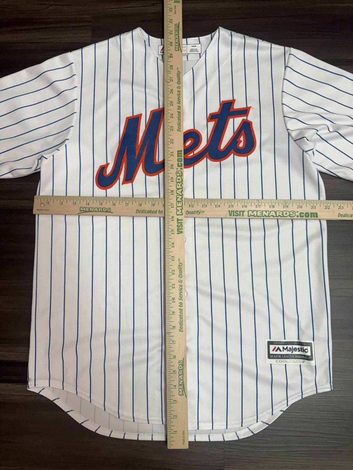 Majestic Majestic New York Mets Cool Base MLB Pinstripe Jersey Size US M / EU 48-50 / 2 - 5 Thumbnail