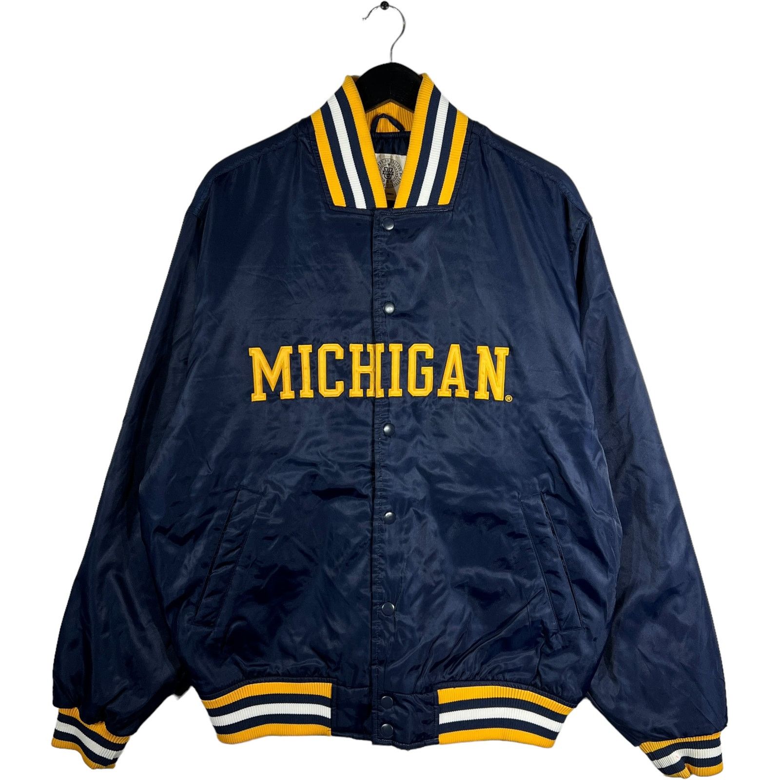 Other University Of Michigan Satin Bomber Jacket Size US L / EU 52-54 / 3 - 1 Thumbnail