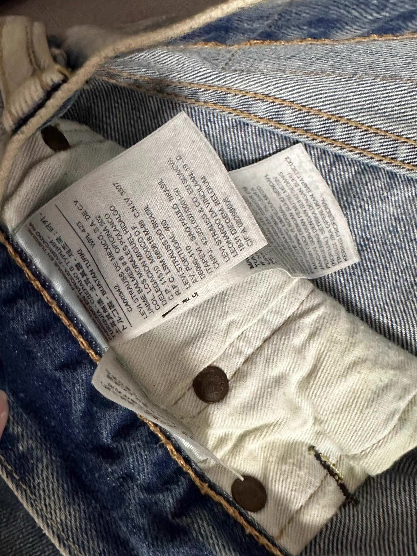 Levi's Levi's 501CT Mud-Dyed Distressed Jeans Ｑ20 Size US 36 / EU 52 - 4 Thumbnail