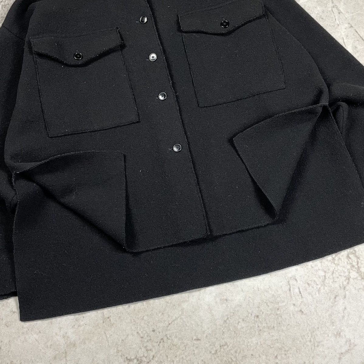 Barena × Barena Venezia Barena Venezia Men's Oversize Wool Uncut Overshirt Sweater Size US L / EU 52-54 / 3 - 8 Thumbnail
