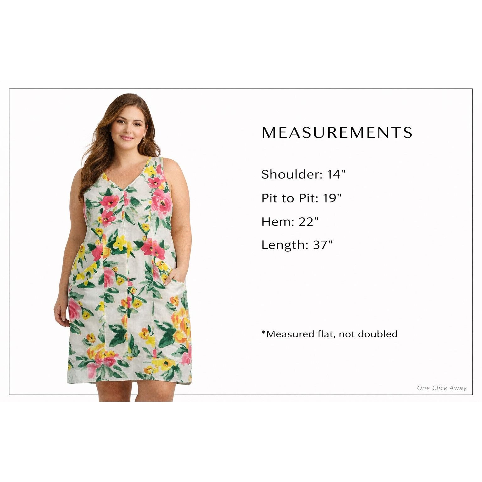 Other Nina Leonard Dress - Ivory Floral Shift - Size Large Size L / US 10 / IT 46 - 8 Thumbnail