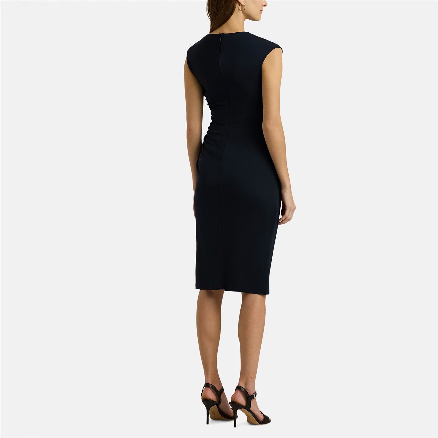 Lauren Ralph Lauren o1g2r1mq0825 Kehlani Bodycon Dress in Navy Size XS / US 0-2 / IT 36-38 - 3 Thumbnail