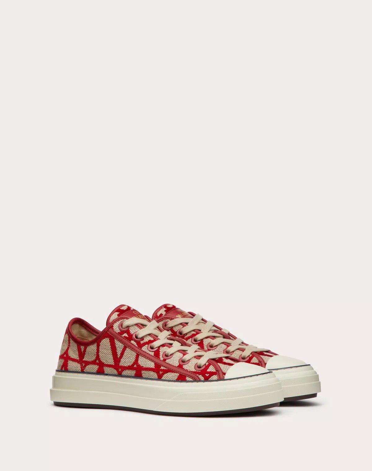 Valentino o1s1wg110426 Toile Iconographe Totaloop Low-Top Trainers Size US 6 / IT 36 - 2 Thumbnail
