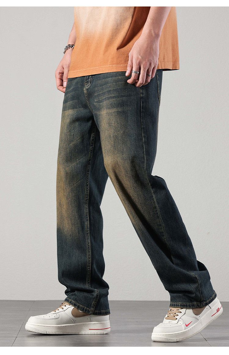 Japanese Brand × Jean Vintage high street loose washed distressed wide-leg jeans Size US 32 / EU 48 - 2 Thumbnail