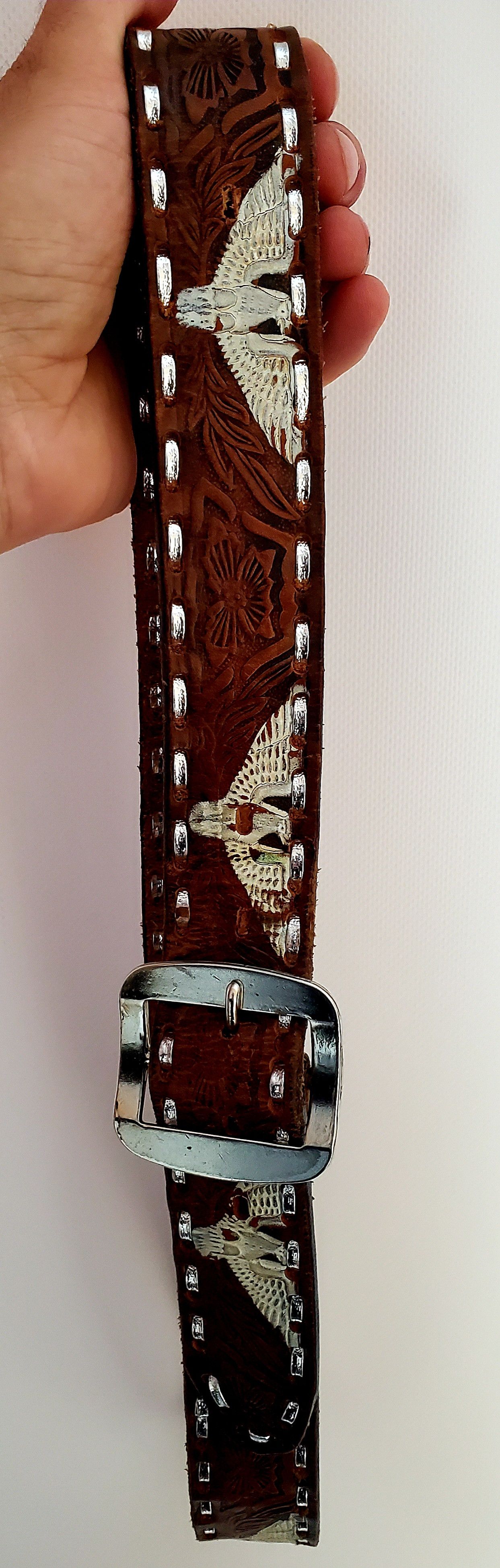 Etro × Genuine Leather × Japanese Brand Vintage Etro leather belt length 107 cm perfect condition Size 36 - 6 Thumbnail