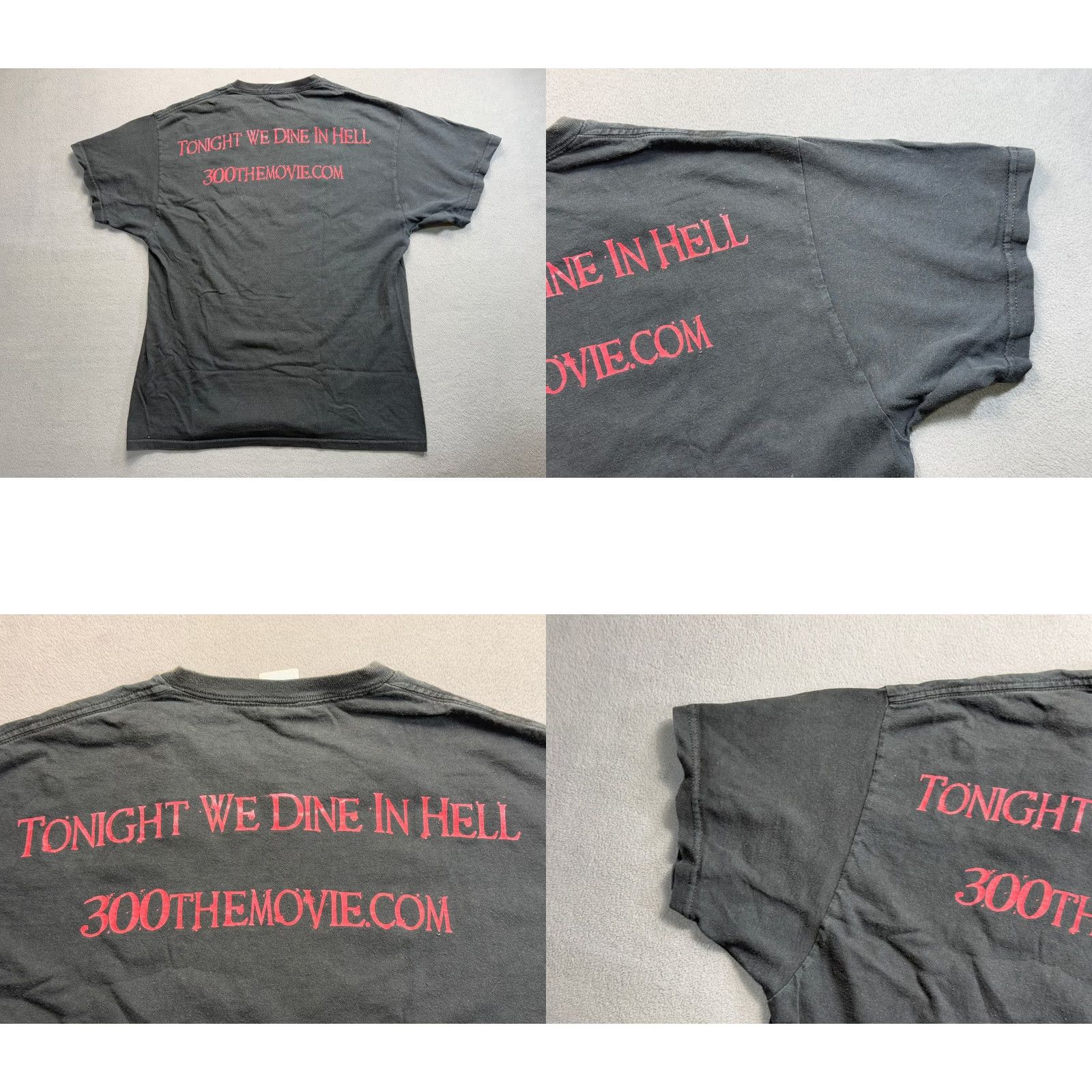 Delta Vintage Delta Shirt Mens L Black 300 The Movie Tonight We Dine In Hell T-Shirt Mens L Black Movie Theme 1990s Size US L / EU 52-54 / 3 - 9 Thumbnail