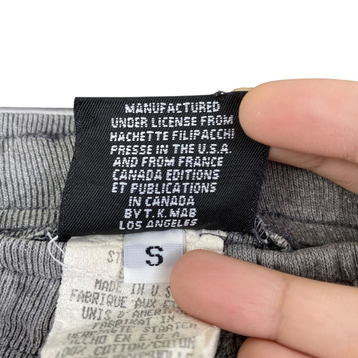 Vintage ELLE Grey Wool Jogger Trousers Casual Pant Size 33" - 7 Thumbnail