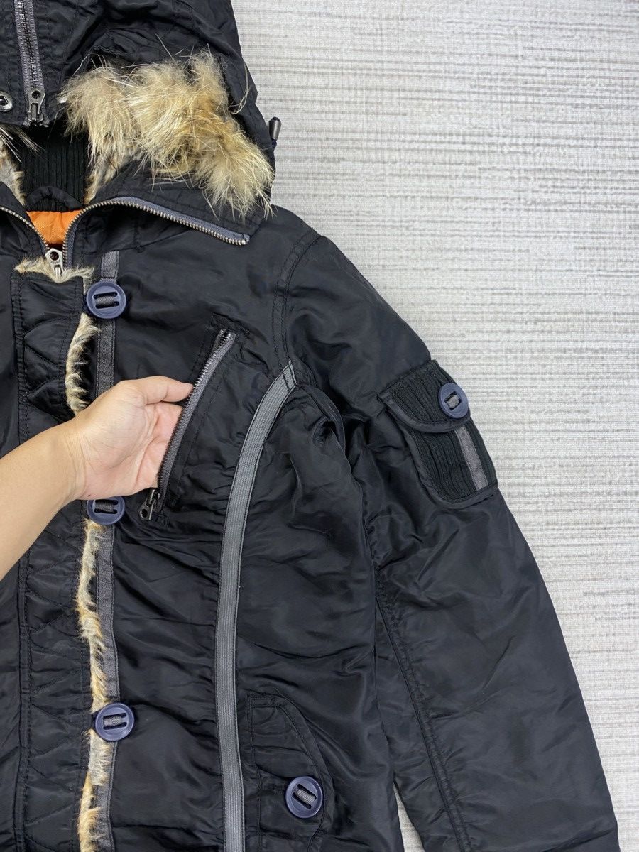 Avirex Vintage Avirex Air Station Faux Fur Hoodie Long Jacket Size US M / EU 48-50 / 2 - 11 Thumbnail