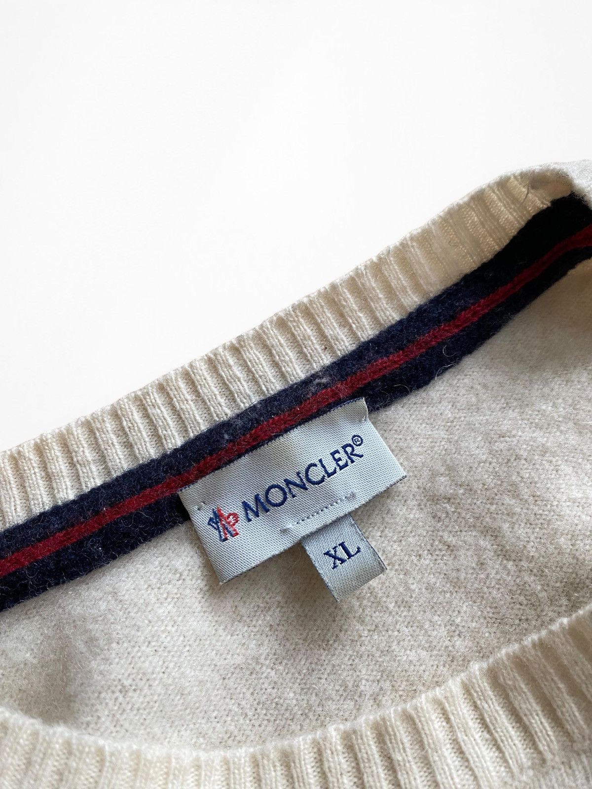 Moncler Moncler Lana Wool Crew Stripe Sweater Size US XL / EU 56 / 4 - 3 Thumbnail