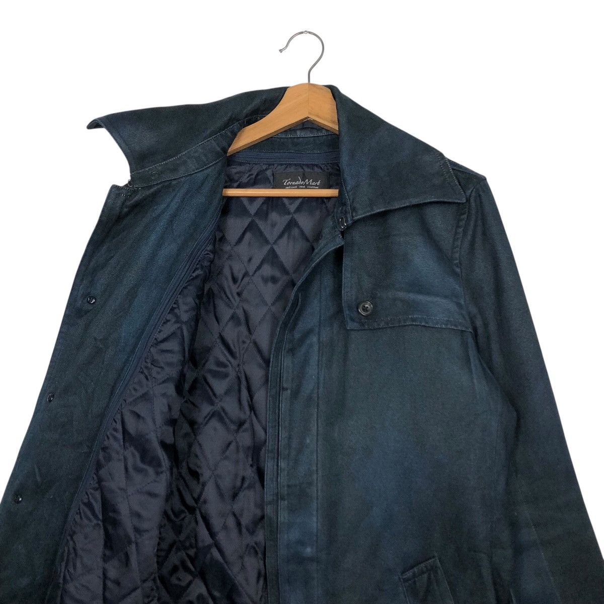 Japanese Brand Tornado Mart Archive Black Denim Trench Coat w/ Belt Size US L / EU 52-54 / 3 - 13 Thumbnail