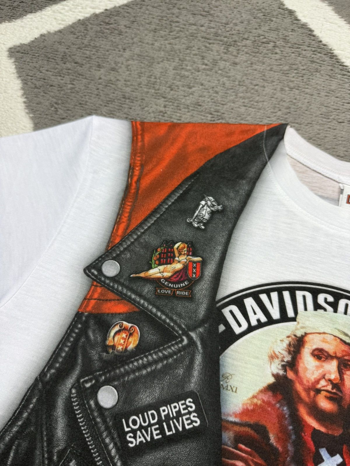 Harley Davidson Harley-Davidson Motorcycles Amsterdam Graphic T-shirt Tee M Size US M / EU 48-50 / 2 - 7 Thumbnail