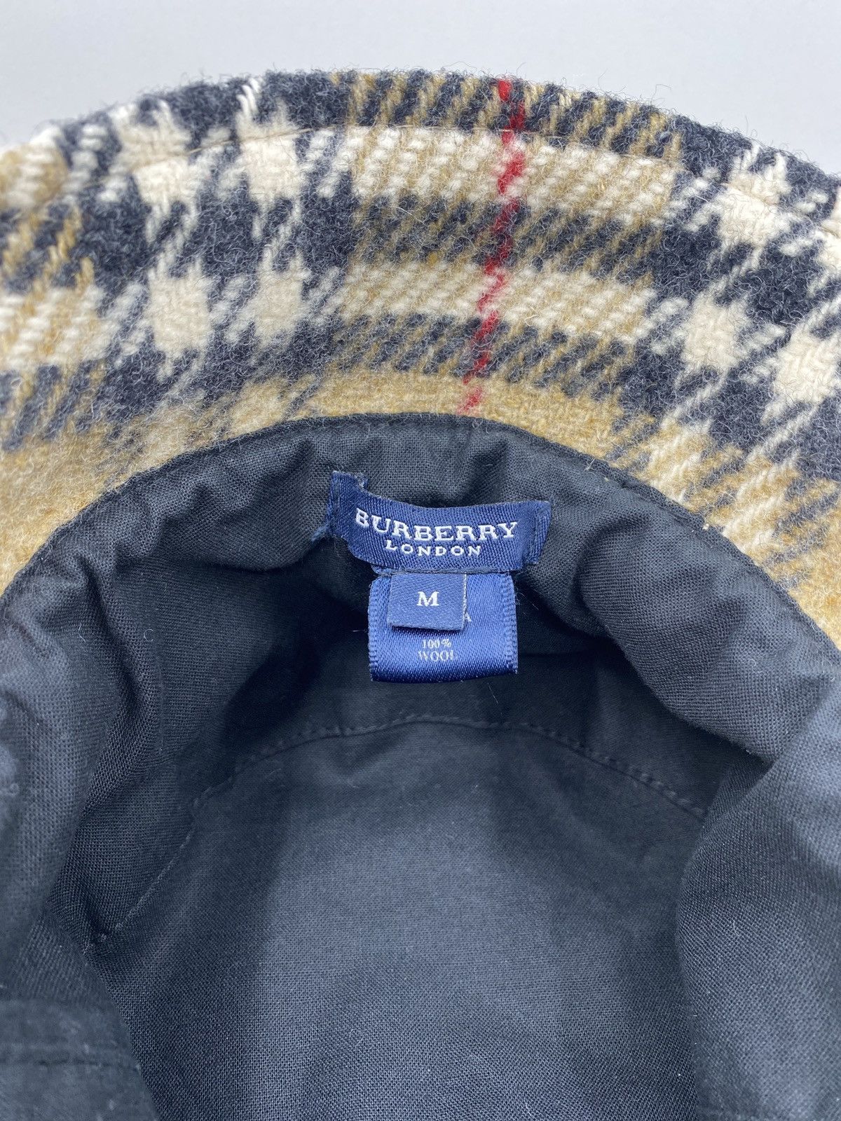 Burberry × Vintage Wool Burberry Buckethat Size ONE SIZE - 7 Thumbnail
