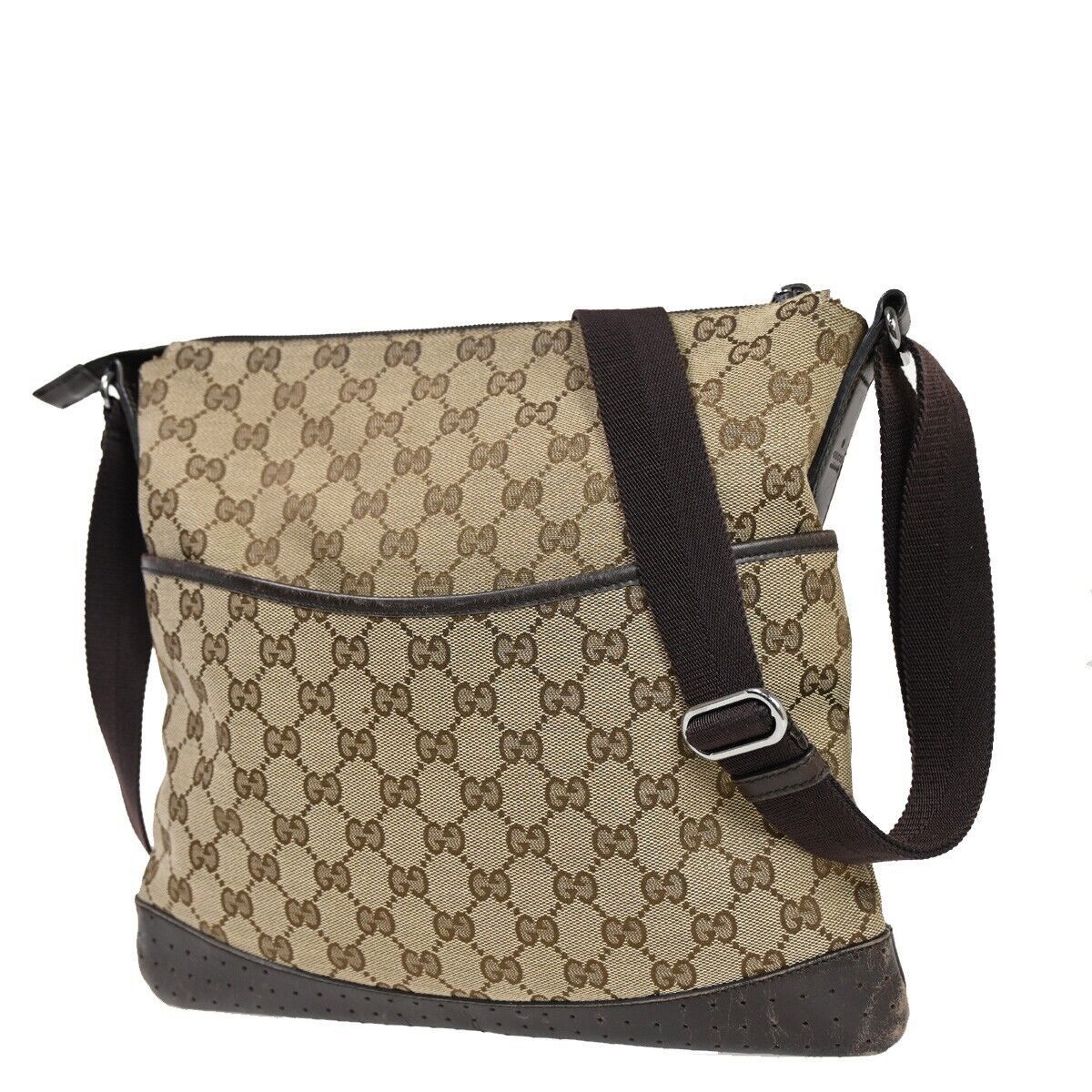 Gucci Gg Canvas Beige Canvas Shoulder Bag (Pre-Owned) Size ONE SIZE - 1 Thumbnail