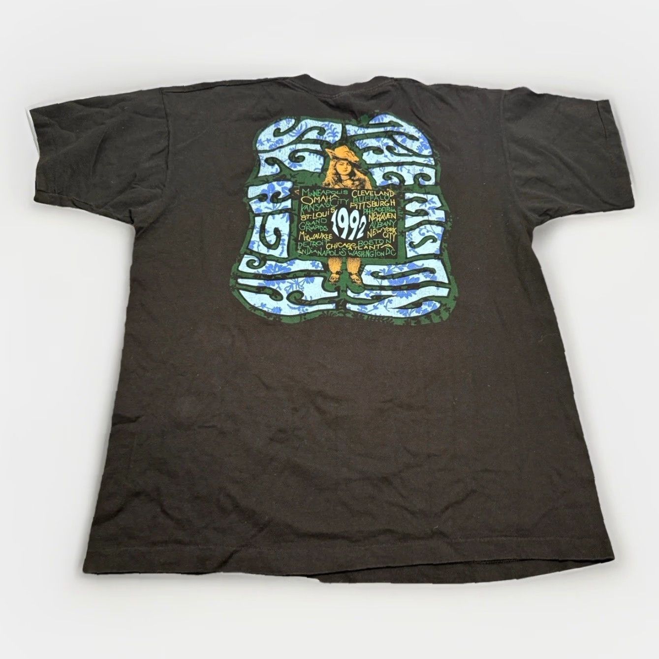 Vintage VINTAGE The Black Crowes High As The Moon Tour Tee Shirt XL Men Black Moon 1992 Concert Merch Size US XL / EU 56 / 4 - 6 Thumbnail