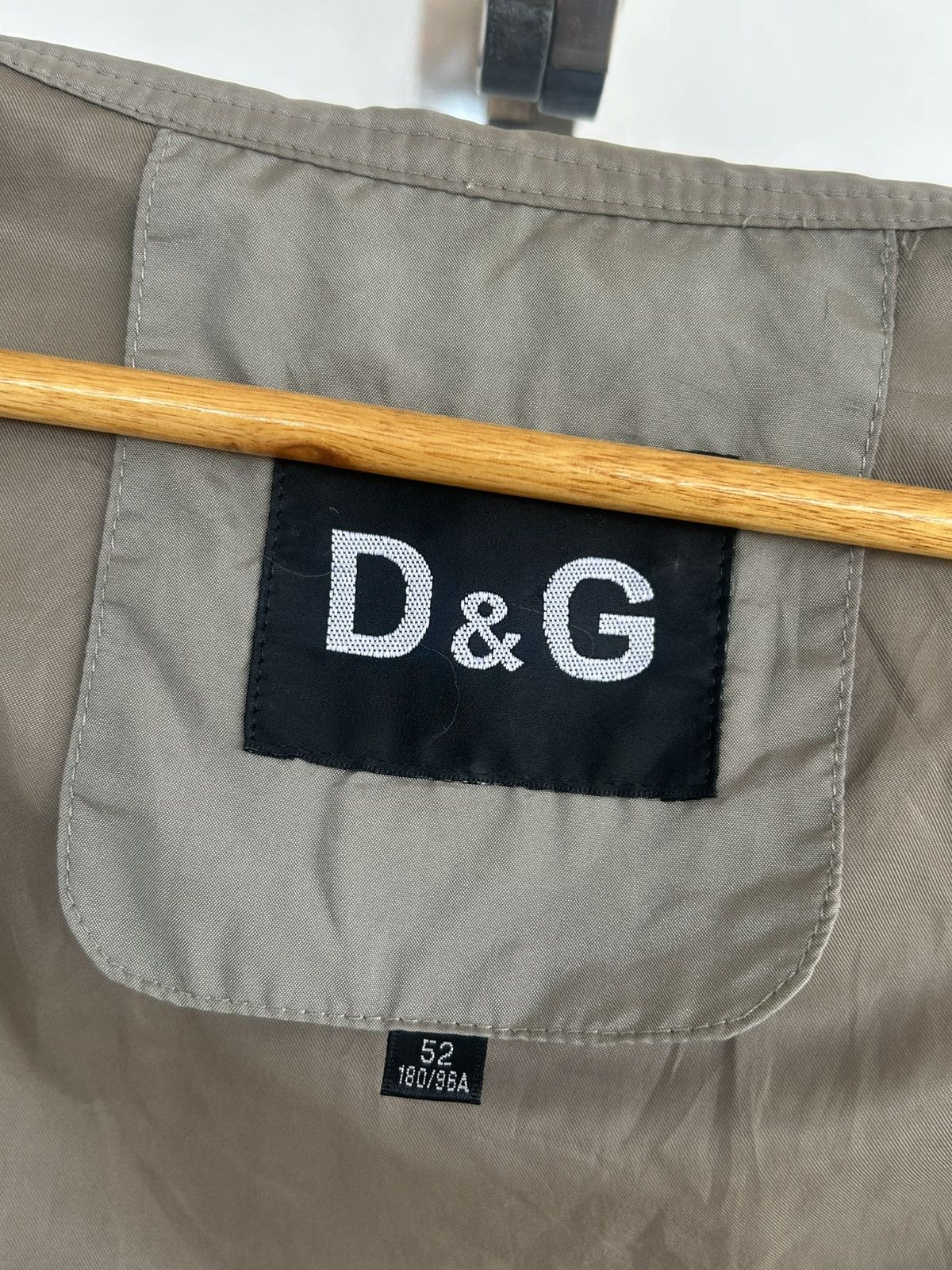 Dolce & Gabbana D&Gababna Vintage Nylon Distress Olive Jacket Size US L / EU 52-54 / 3 - 10 Thumbnail