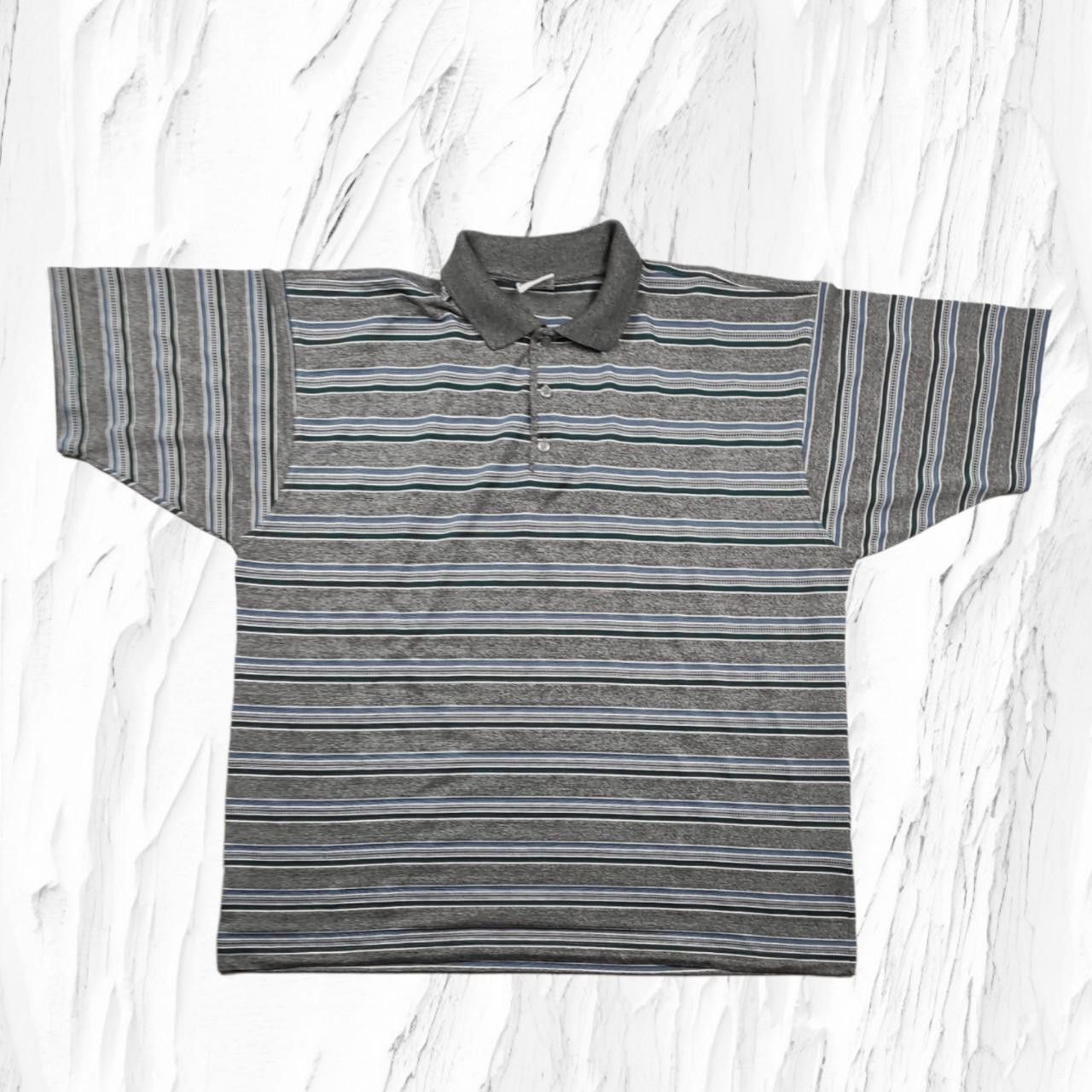 Vintage Vintage striped skater polo t-shrt big size Size US XXL / EU 58 / 5 - 2 Thumbnail