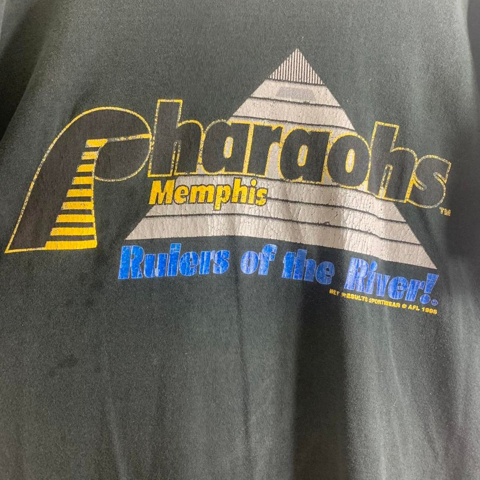 Fruit Of The Loom 1995 MEMPHIS PHARAOHS FOOTBALL single stitch tee shirt XL Size US XL / EU 56 / 4 - 1 Thumbnail