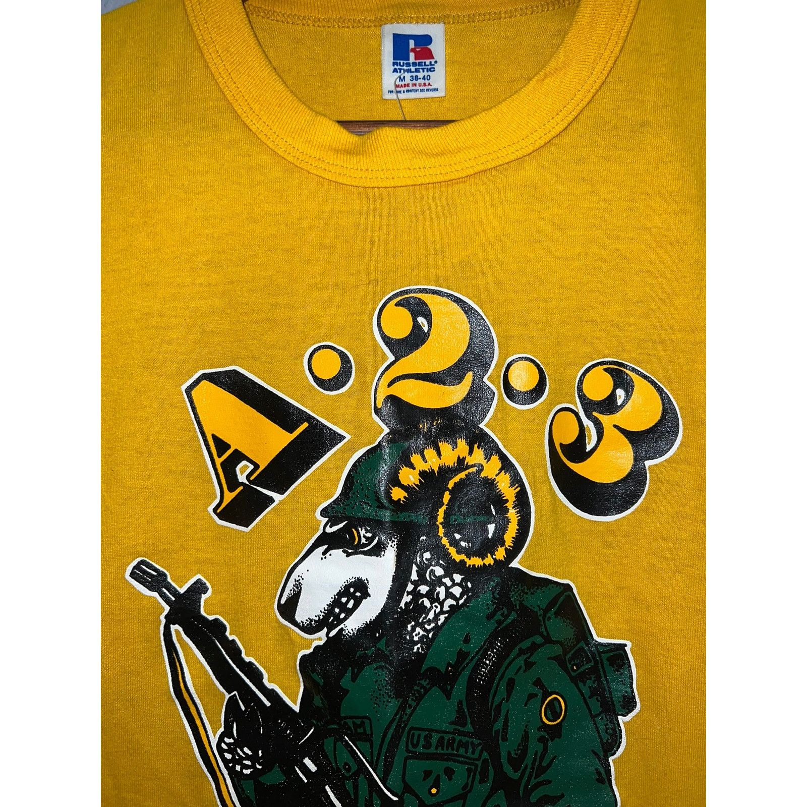Russell Athletic Vintage US Army Black Sheep Shirt A 23 A23 Graphic 80s Tee M Size US M / EU 48-50 / 2 - 3 Thumbnail