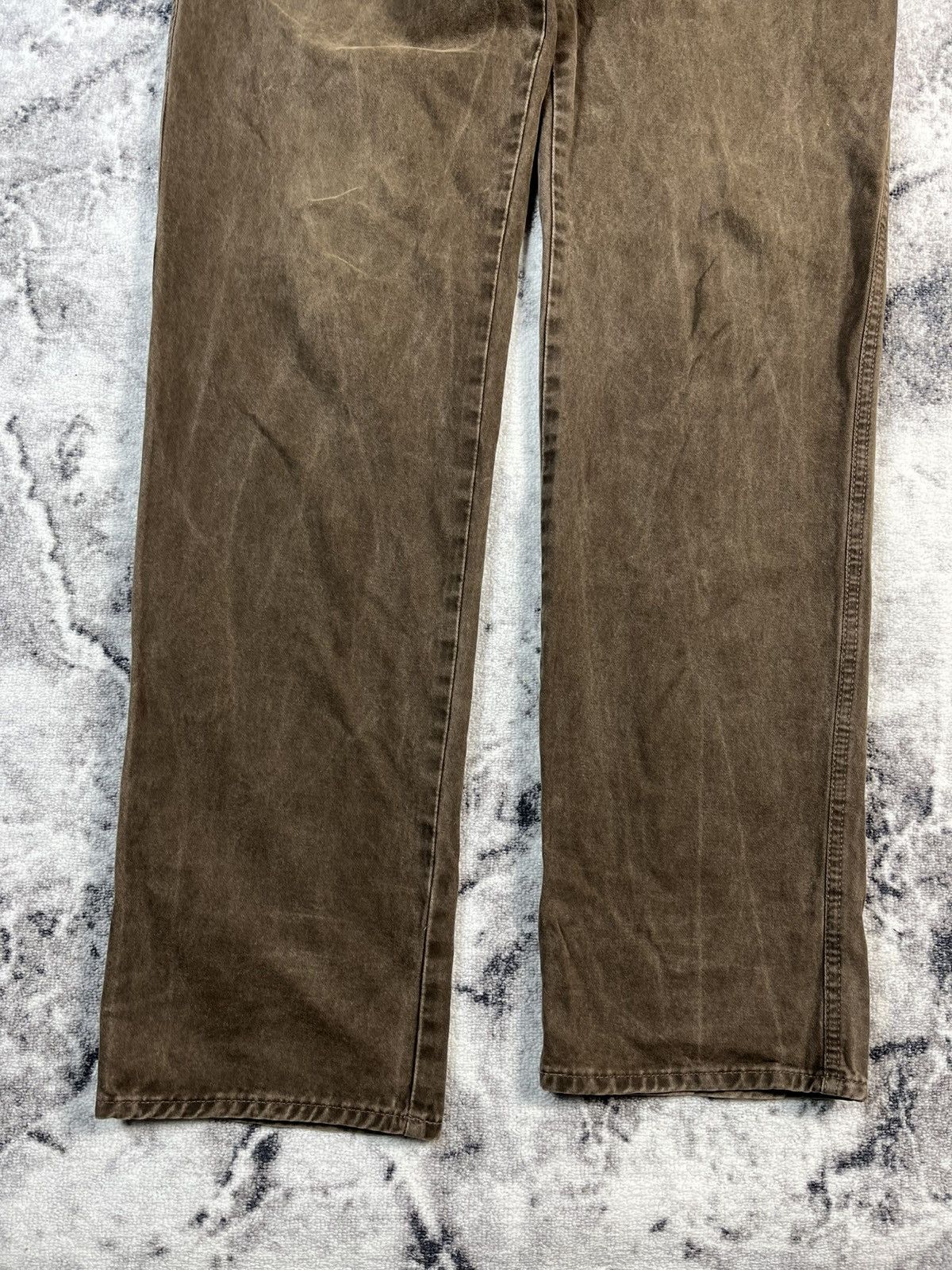 Iceberg Iceberg 90s Vintage Brown Denim Made in Italy Rare Size US 31 - 2 Thumbnail