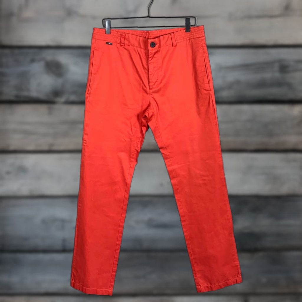 Adidas VINTAGE adidas Pants Men's Medium 35x33 Cotton Tapered Leg Casual Fall Winter 2010s Size US 35 - 1 Thumbnail