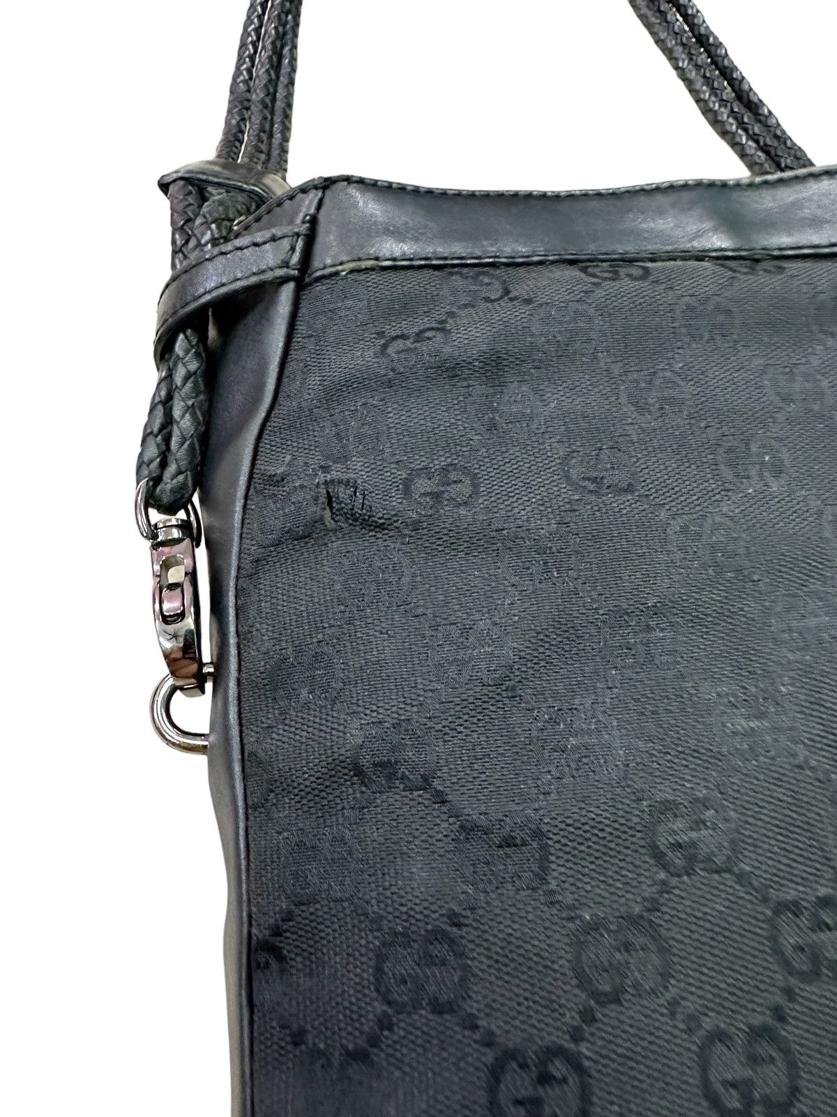 Gucci × Vintage AUTHENTIC VINTAGE GUCCI GG BRAIDED STRAP SHOULDER BAG Size ONE SIZE - 5 Thumbnail