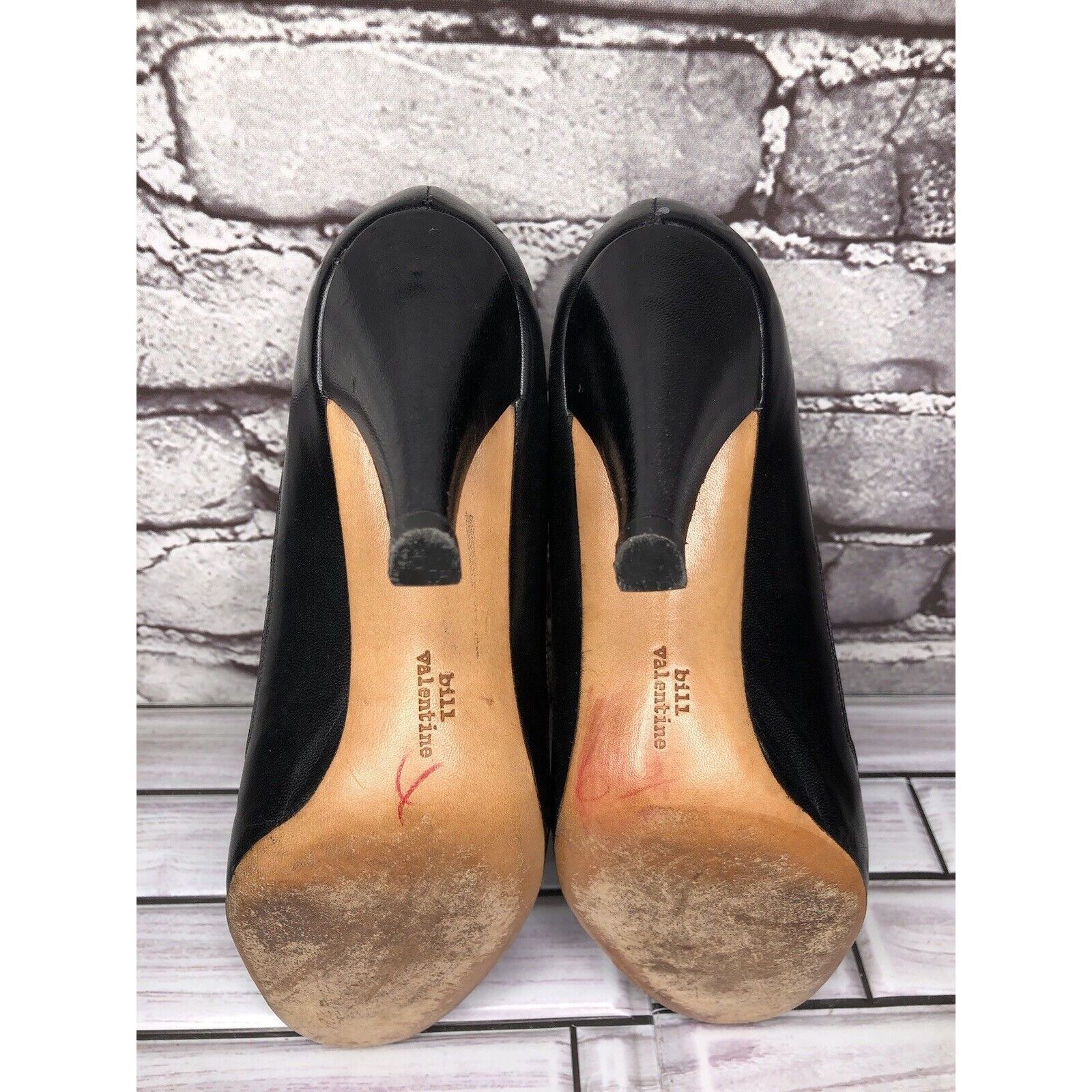 Other Bill Valentine VTG Burgundy Leather Slip On Classic Heels Wo Size US 7 / IT 37 - 16 Thumbnail