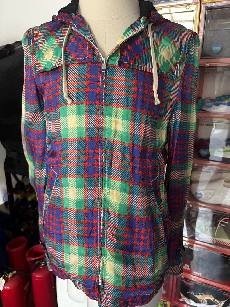 Comme des Garcons Comme Des Garcons Plaid Hooded Jacket Size S / US 4 / IT 40 - 1 Thumbnail