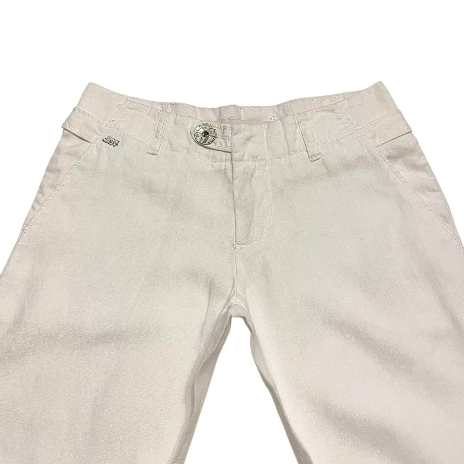 Miss Sixty VTG Y2K Miss Sixty 100% linen boho festival flared trousers Size 24" / US 00 / IT 34 - 3 Thumbnail