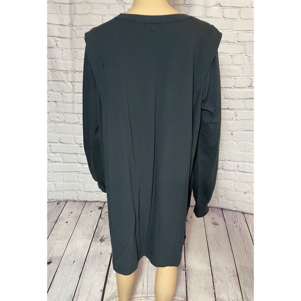 Free People New Free People Beach Black Cotton Long Sleeve T-Shirt Tuni Size M / US 6-8 / IT 42-44 - 3 Thumbnail