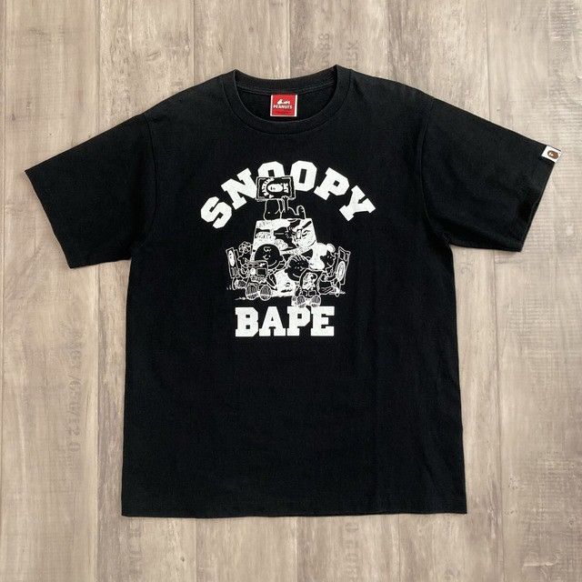 Bape BAPE × Peanuts Snoopy T-shirt a bathing ape Size US M / EU 48-50 / 2 - 2 Thumbnail
