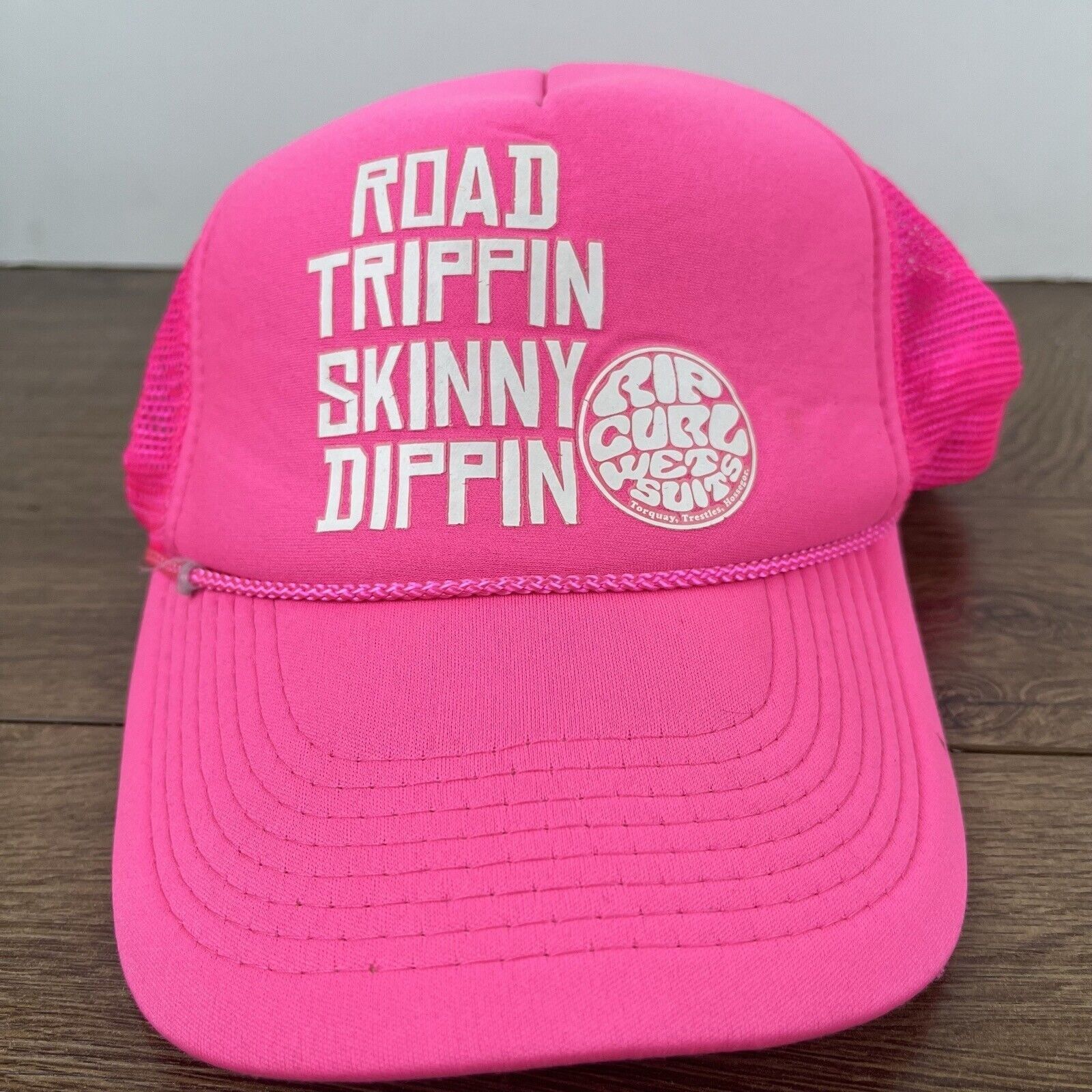 Other Road Trippin Skinny Dippin Snapback Hat Pink Hat Adjustable Size ONE SIZE - 6 Thumbnail