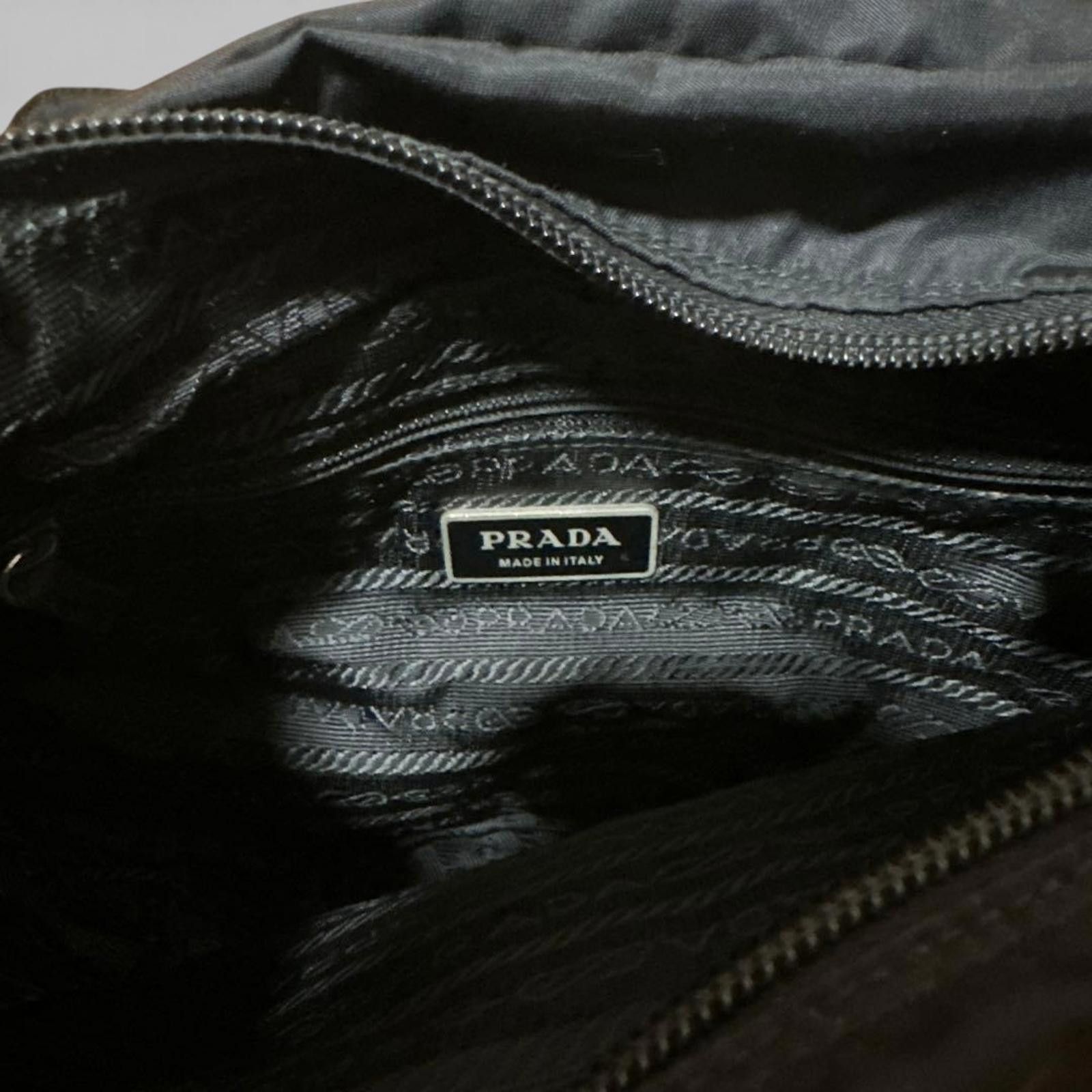 Prada Prada - Black Nylon Shoulder Bag Size ONE SIZE - 6 Thumbnail