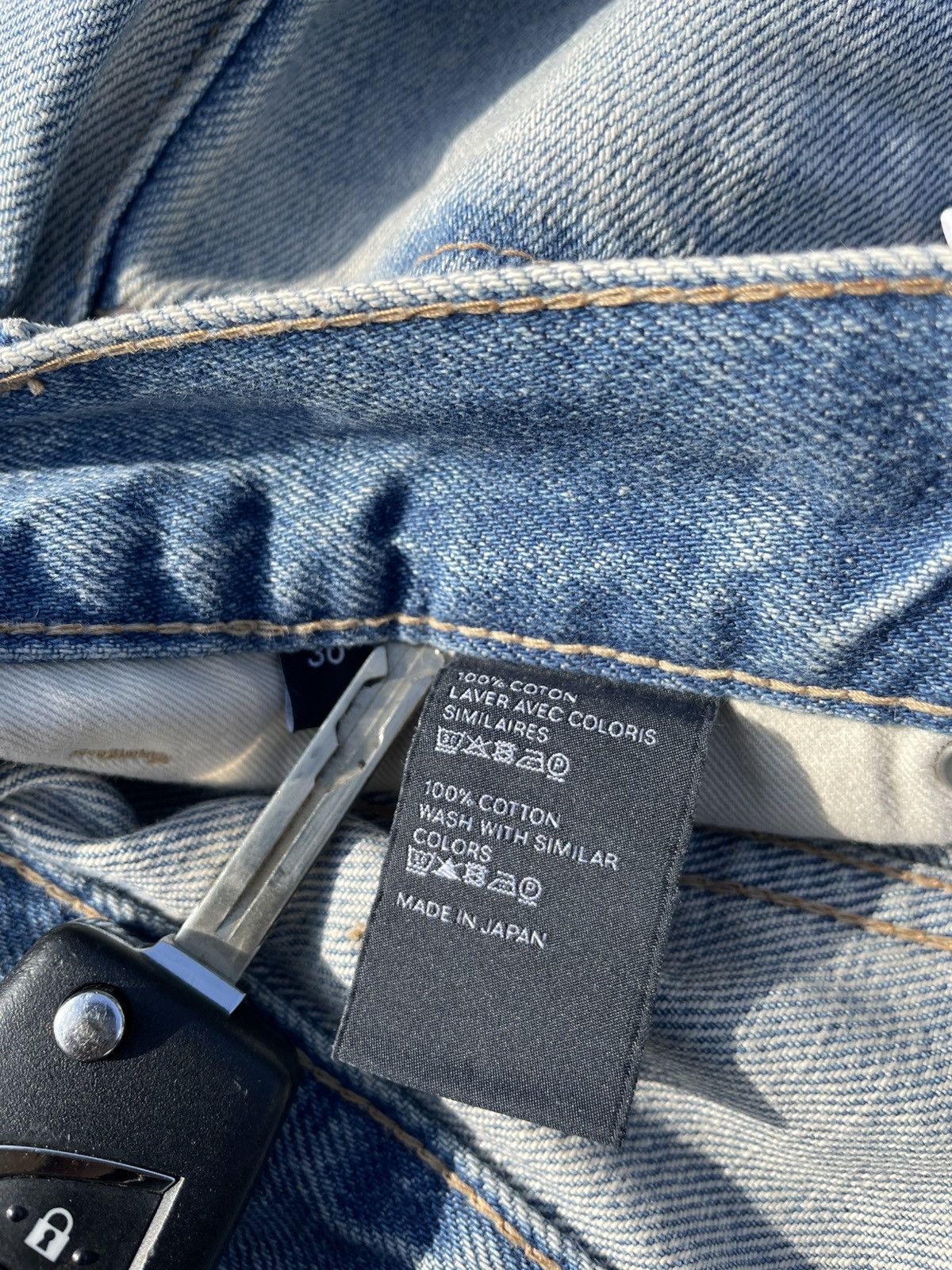 Celine Celine Wesley Straight Leg Distressed Denim Size US 30 / EU 46 - 3 Thumbnail