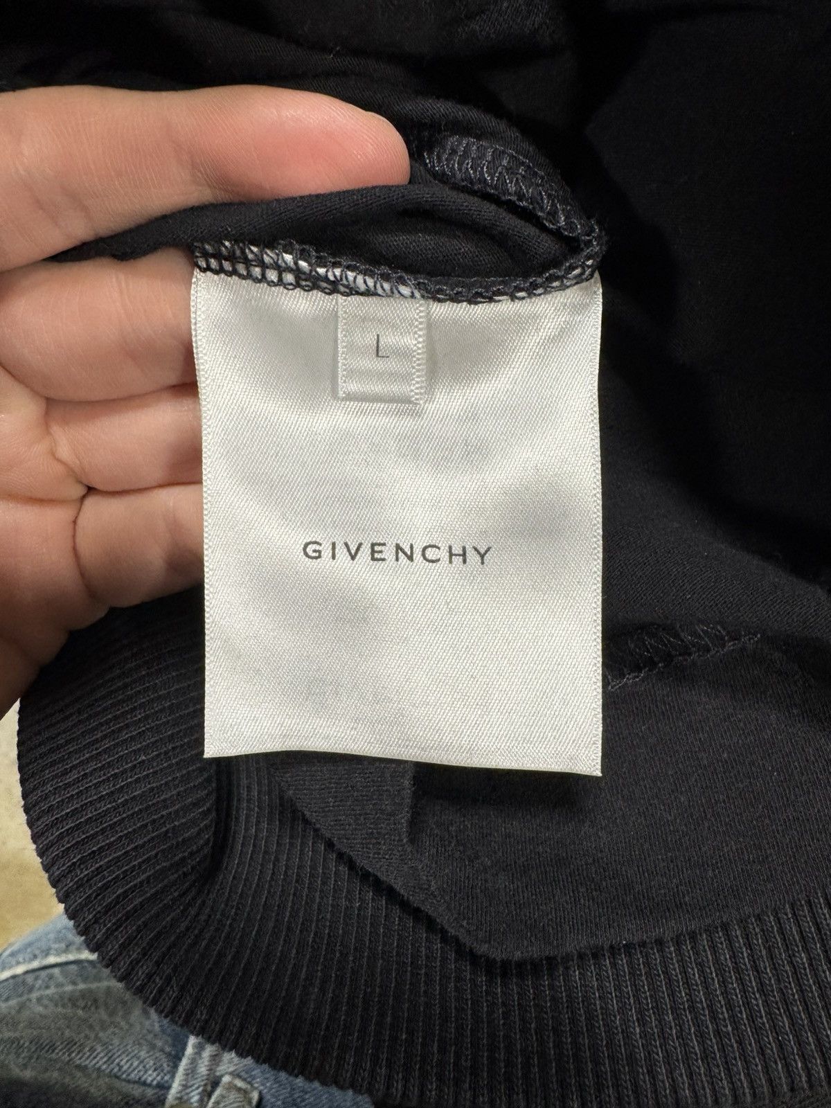Givenchy Givenchy Cut Out Destroyed Logo Sweatshirt NEW 1250$ Size US L / EU 52-54 / 3 - 6 Thumbnail