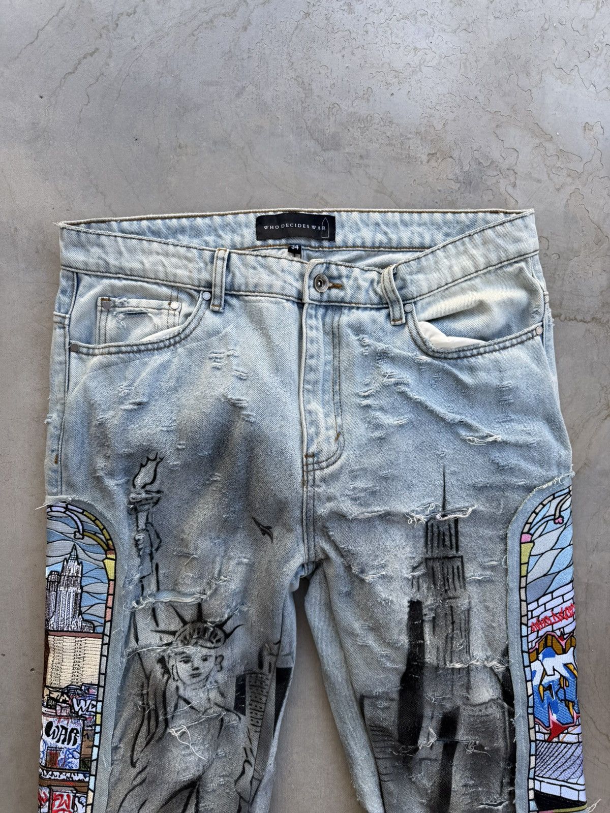 Who Decides War Who Decides War Dual Patch Pocket Pants “Sky” – Size 34 Size US 34 / EU 50 - 12 Thumbnail