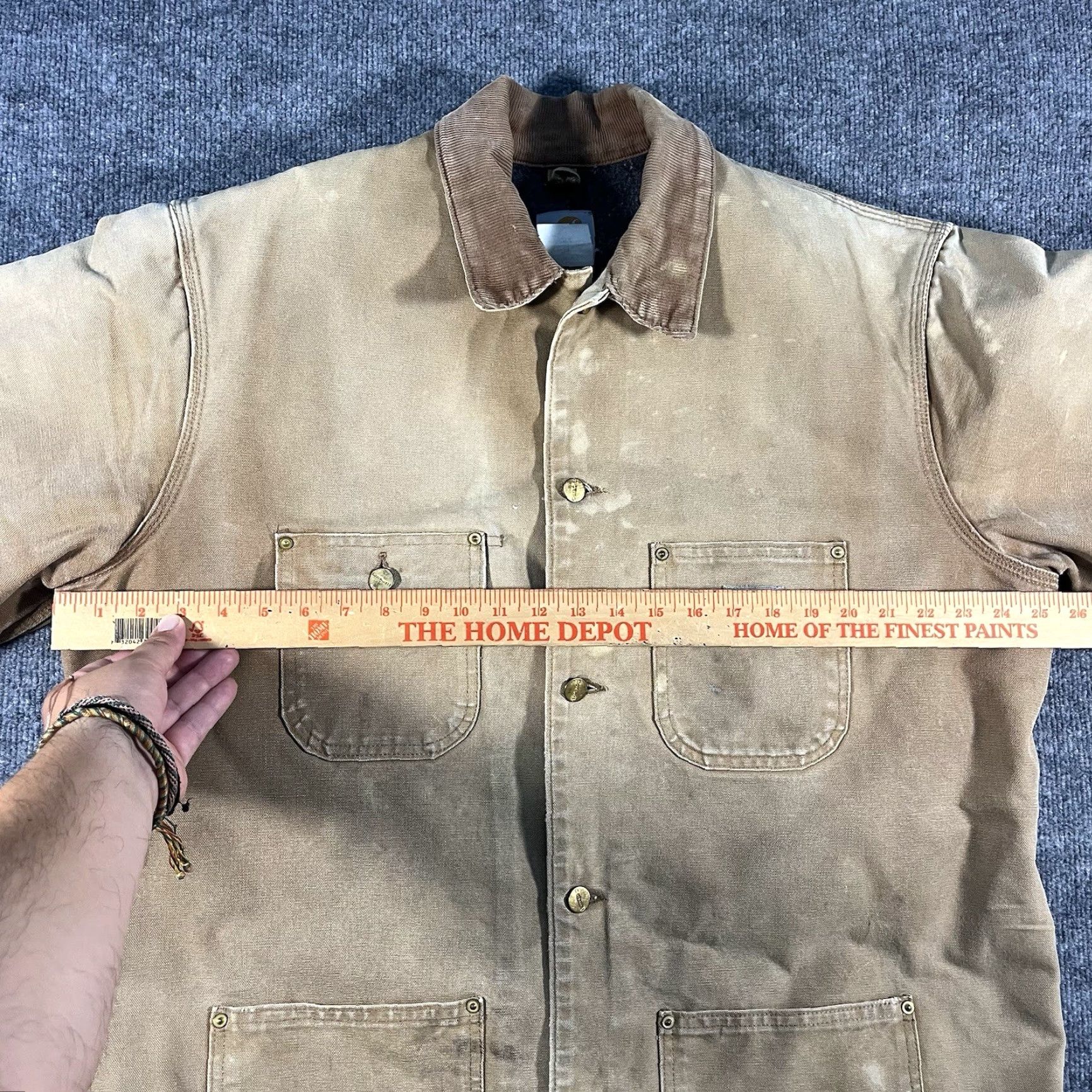 Carhartt VINTAGE Carhartt Blanket Button Up Chore Barn Workwear Jacket CO1 BRN 44 Large Size US M / EU 48-50 / 2 - 6 Thumbnail