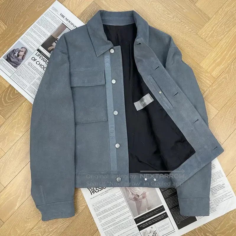 Dior Dior Gray Oversized Men's Outerwear Jacket . Size US XXL / EU 58 / 5 - 1 Thumbnail