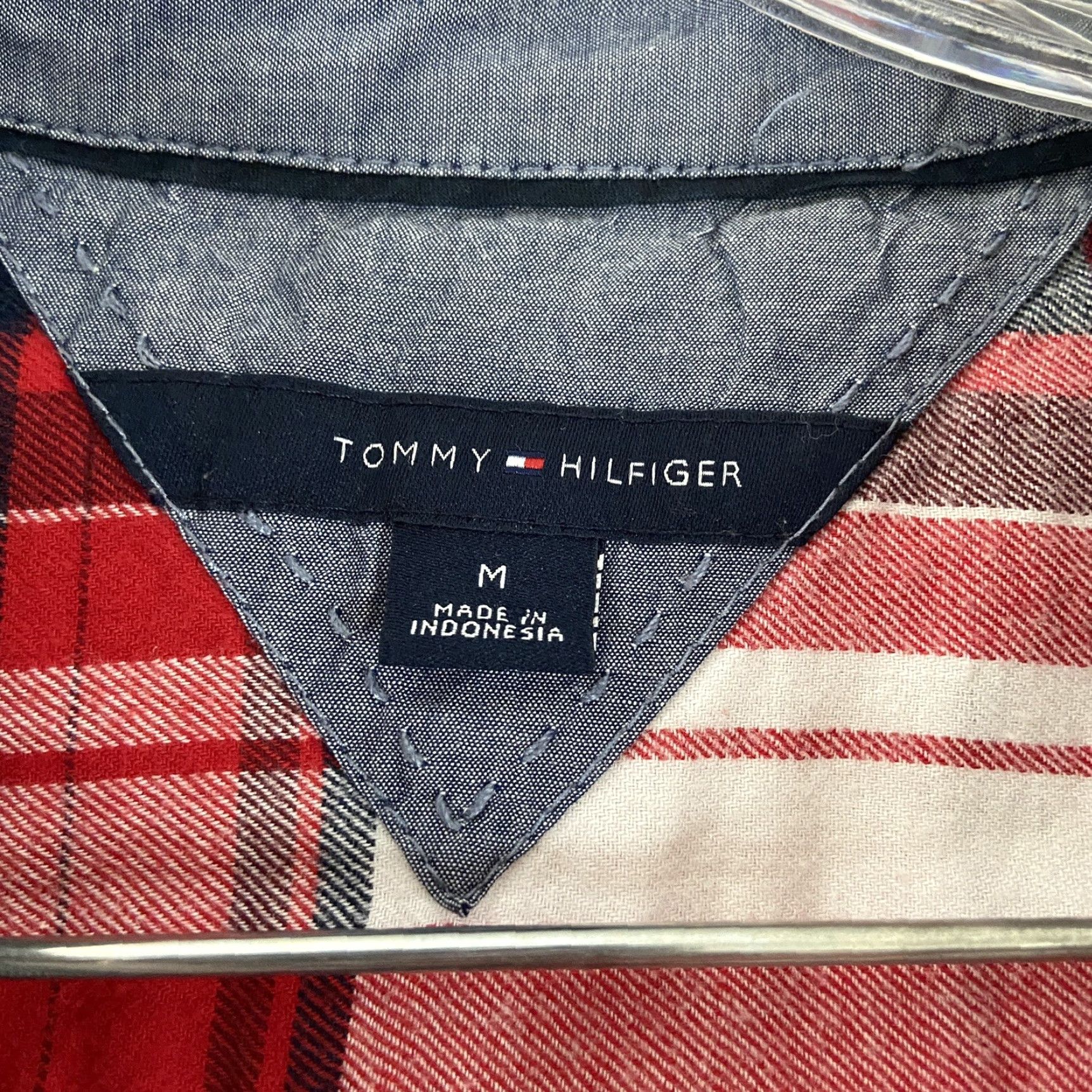 Tommy Hilfiger TOMMY HILFIGER Plaid Blouse Women’s M Long Sleeve Multicolor Pattern Size M / US 6-8 / IT 42-44 - 6 Thumbnail