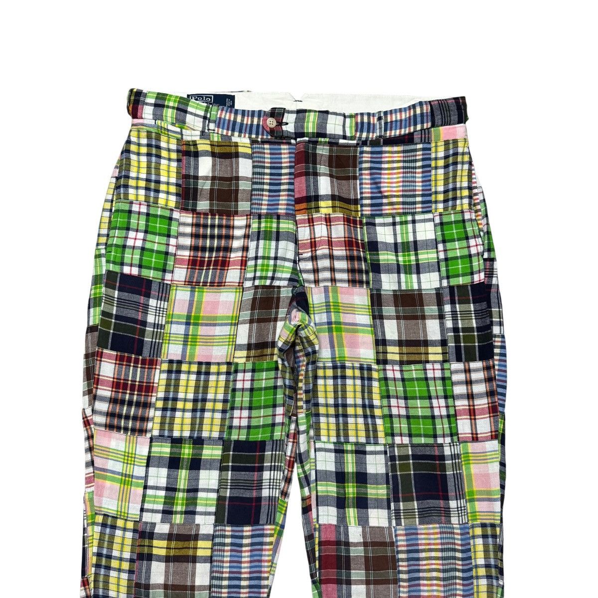 Polo Ralph Lauren Vintage 90s Polo Ralph Lauren Madras Checked Patchwork Pants Size US 36 / EU 52 - 3 Thumbnail