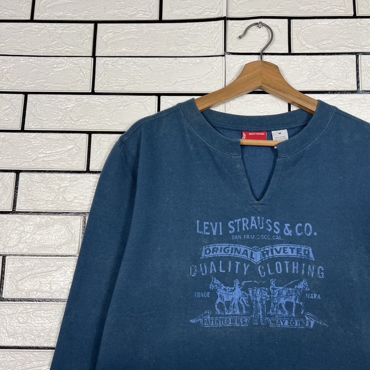 Levi's Y2k Vintage LEVIS Big Logo Sweatshirt Pullover #3947-C180 Size US M / EU 48-50 / 2 - 3 Thumbnail