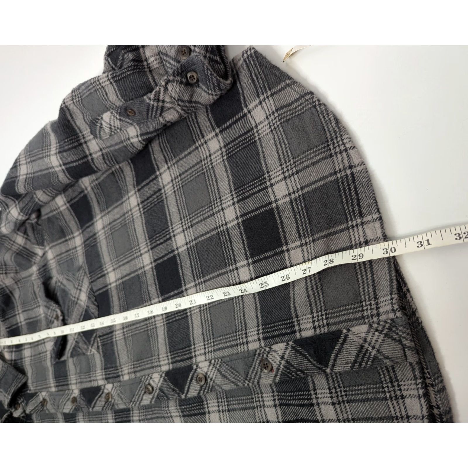 Dickies Dickies Shirt Men XL Long Sleeve Flannel Black Gray Plaid Button-Up Casual Workwear Size US XL / EU 56 / 4 - 5 Thumbnail