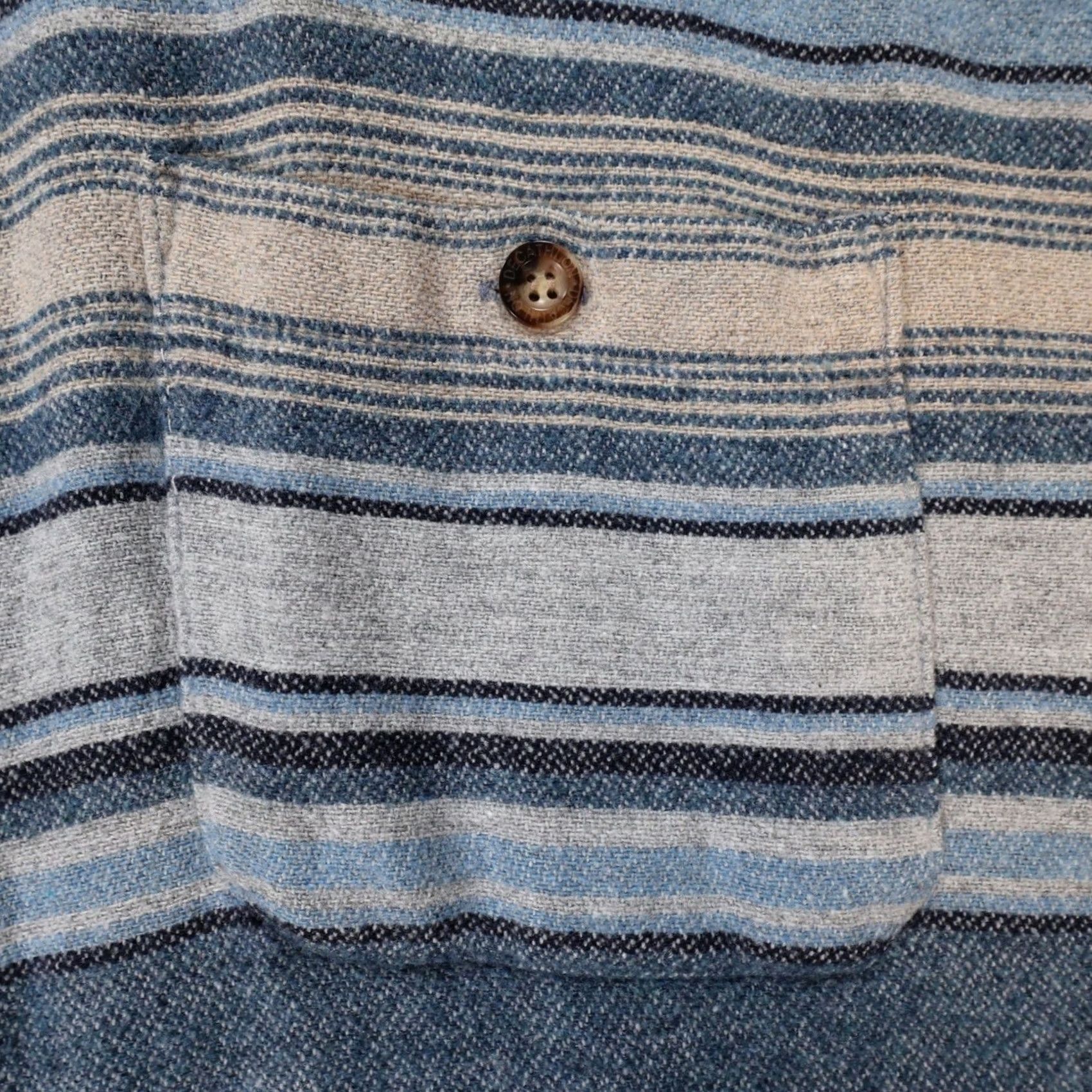 Vintage Comfort Outfitter Shirt Mens XL Blue Long Sleeve Cotton Button Up Striped Dad Size US XL / EU 56 / 4 - 7 Thumbnail
