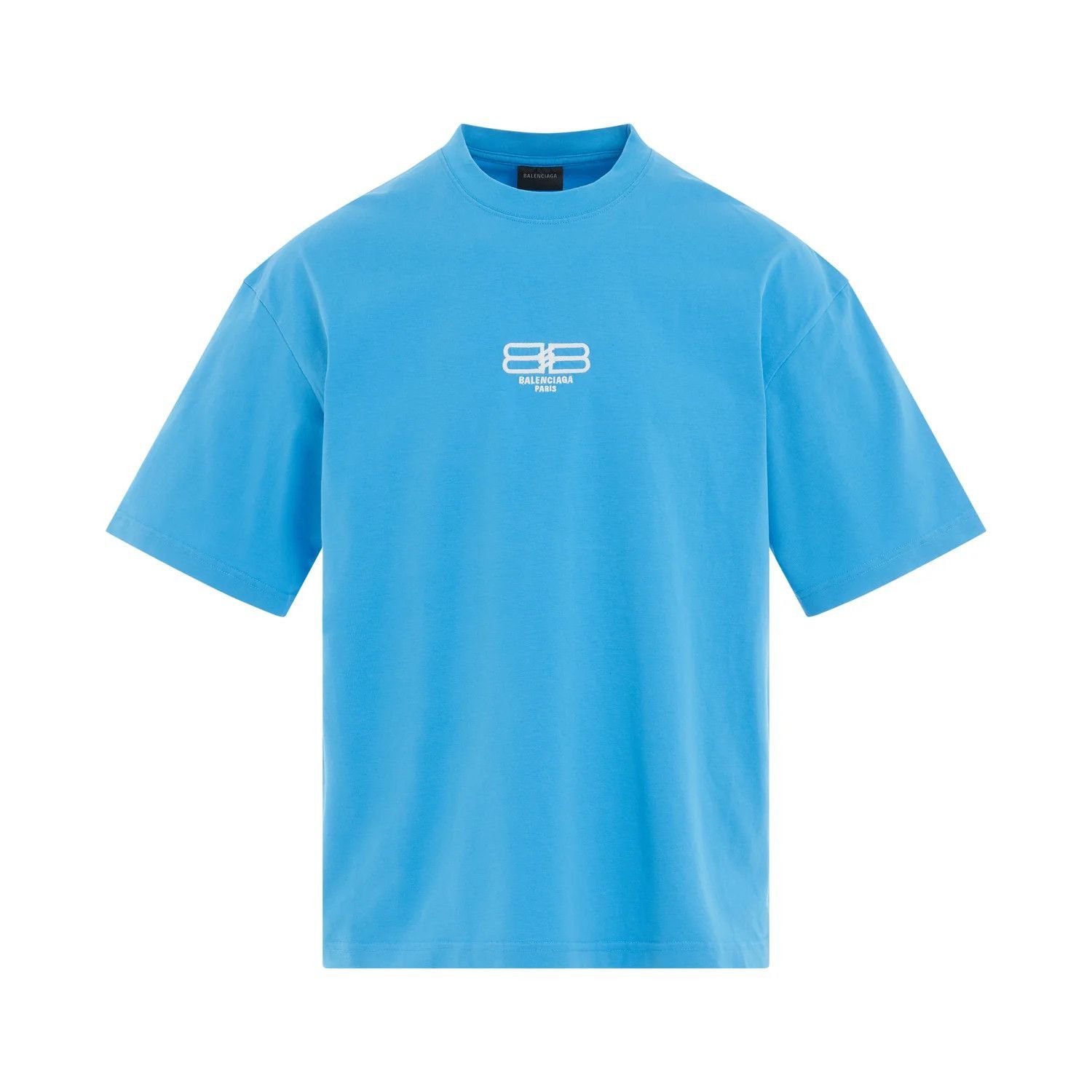 Balenciaga BB Paris Icon T-Shirt Medium Fit Blue Size US L / EU 52-54 / 3 - 1 Thumbnail