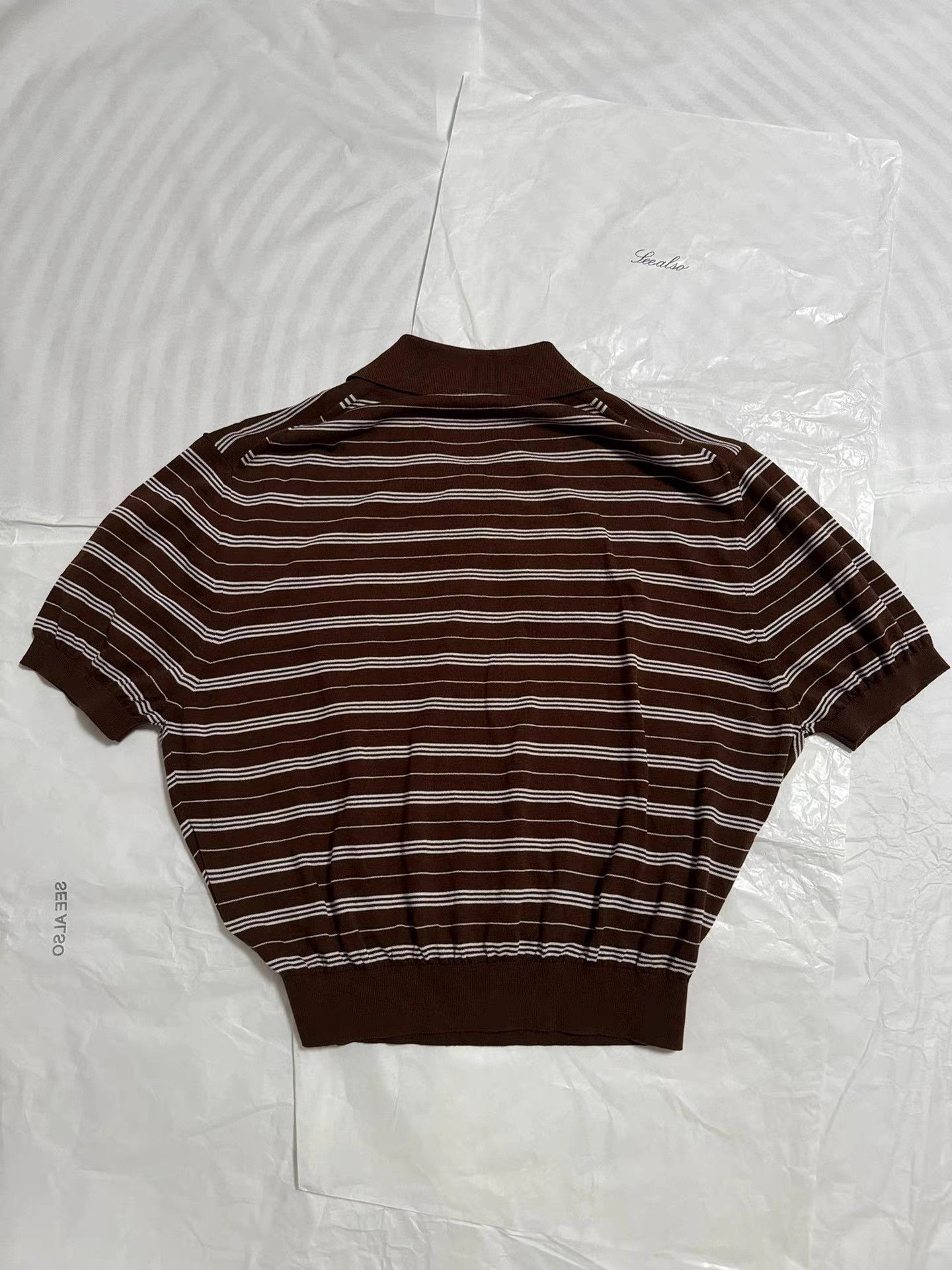 Miu Miu MiuMiu 24ss Runway Silk Polo Short Sleeve K6 Size XS / US 0-2 / IT 36-38 - 4 Thumbnail