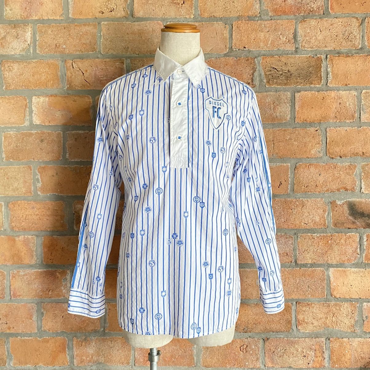 Diesel DIESEL Blue Line Accent Shirt Size US M / EU 48-50 / 2 - 13 Thumbnail