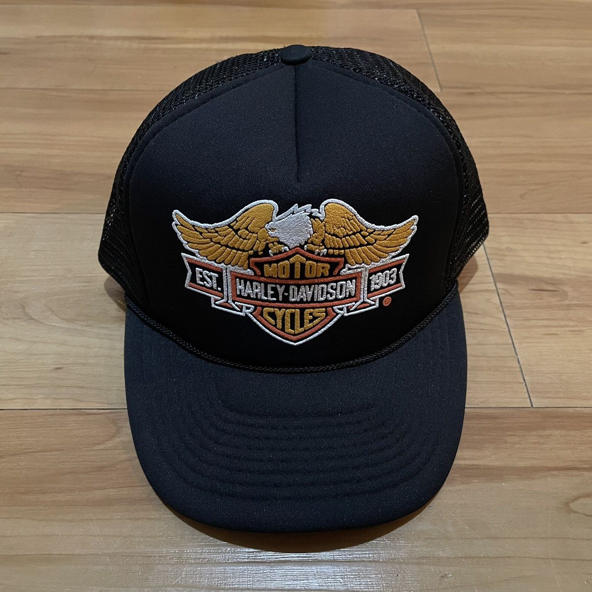 Harley Davidson Vintage harley davidson teucker cap Size ONE SIZE - 1 Thumbnail