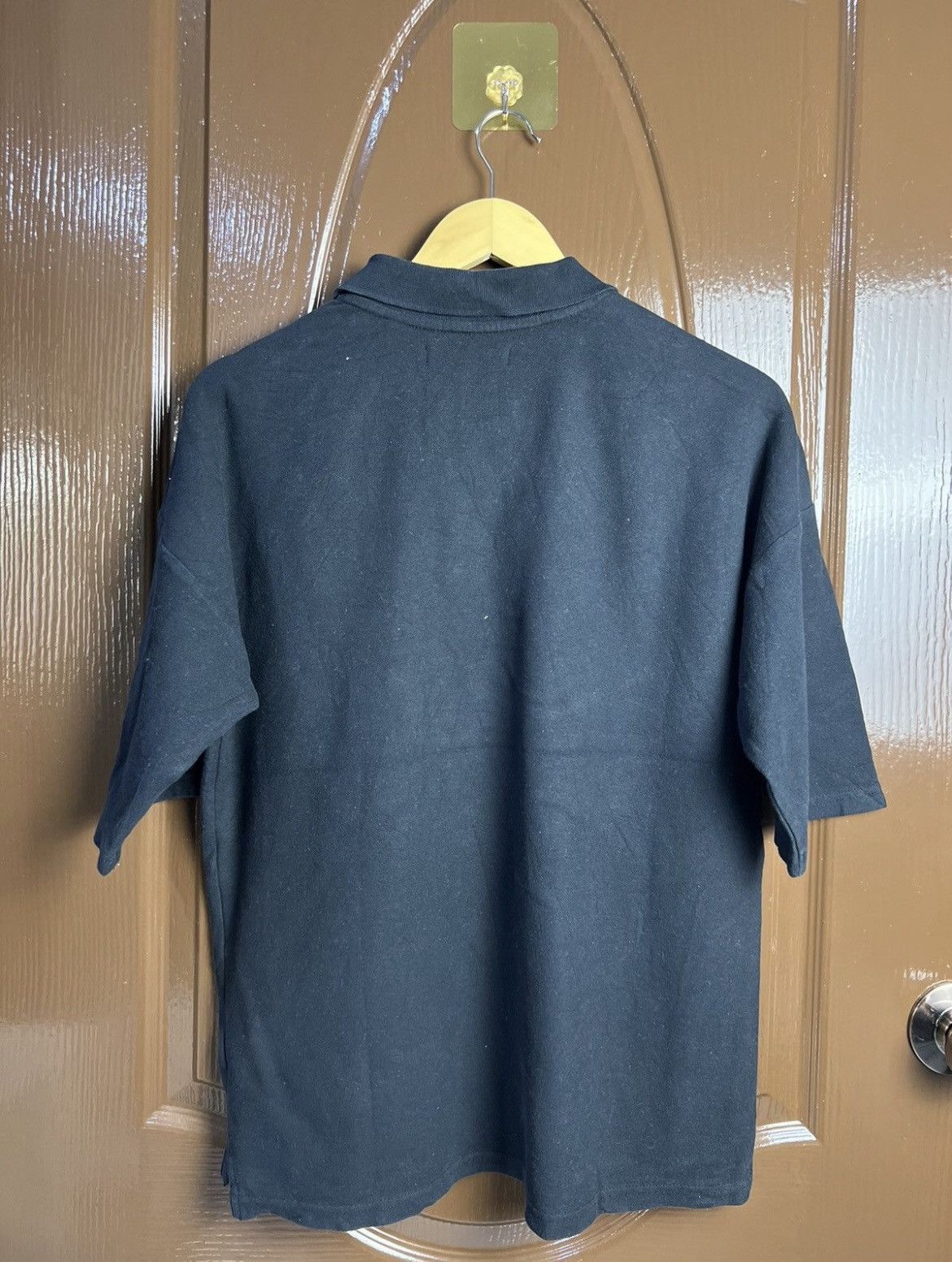 Tete Homme 🔥Black On Tête Homme Issey Miyake Polo Tees Size US M / EU 48-50 / 2 - 3 Thumbnail